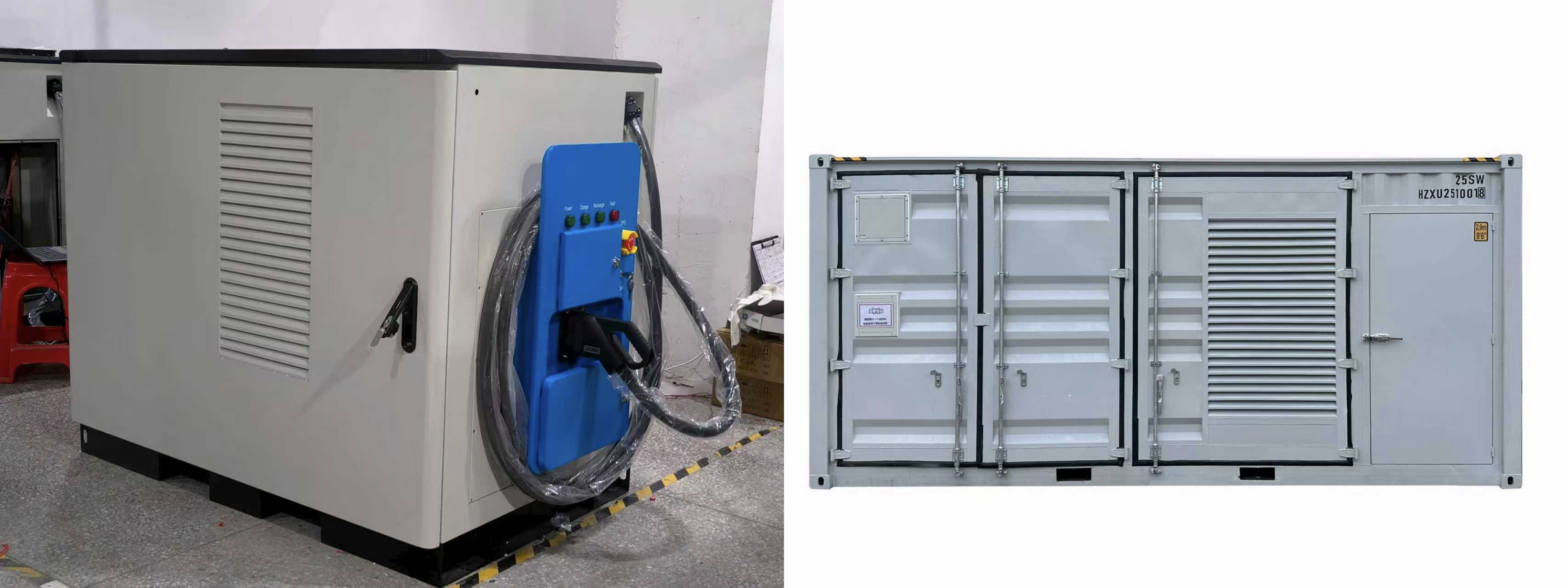 The 60kW energy storage unit and megawatt-level system