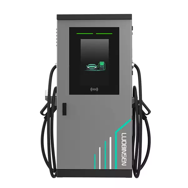 Luobinsen floor-standing charger with charging cables on both sides